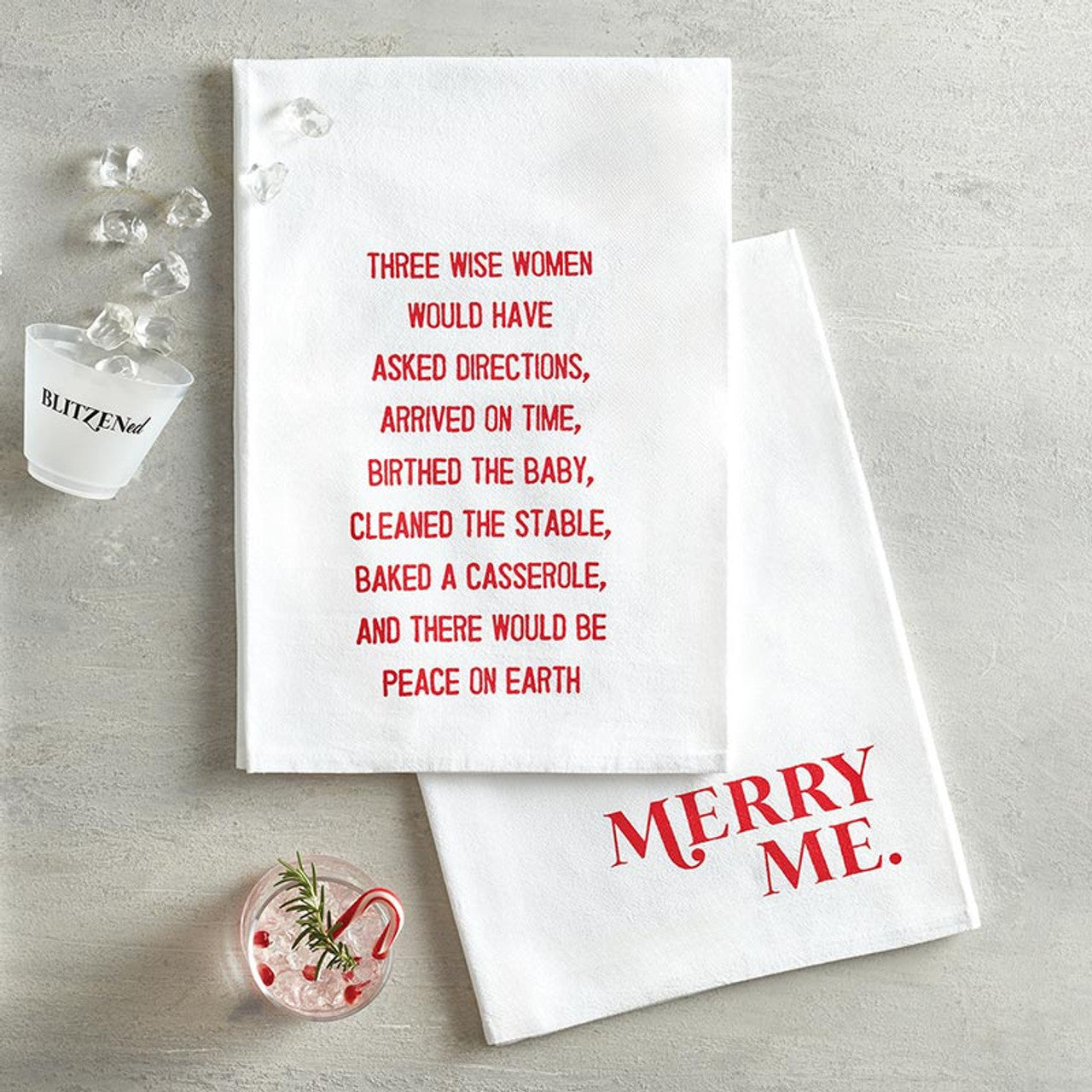 MERRY ME TEA TOWEL