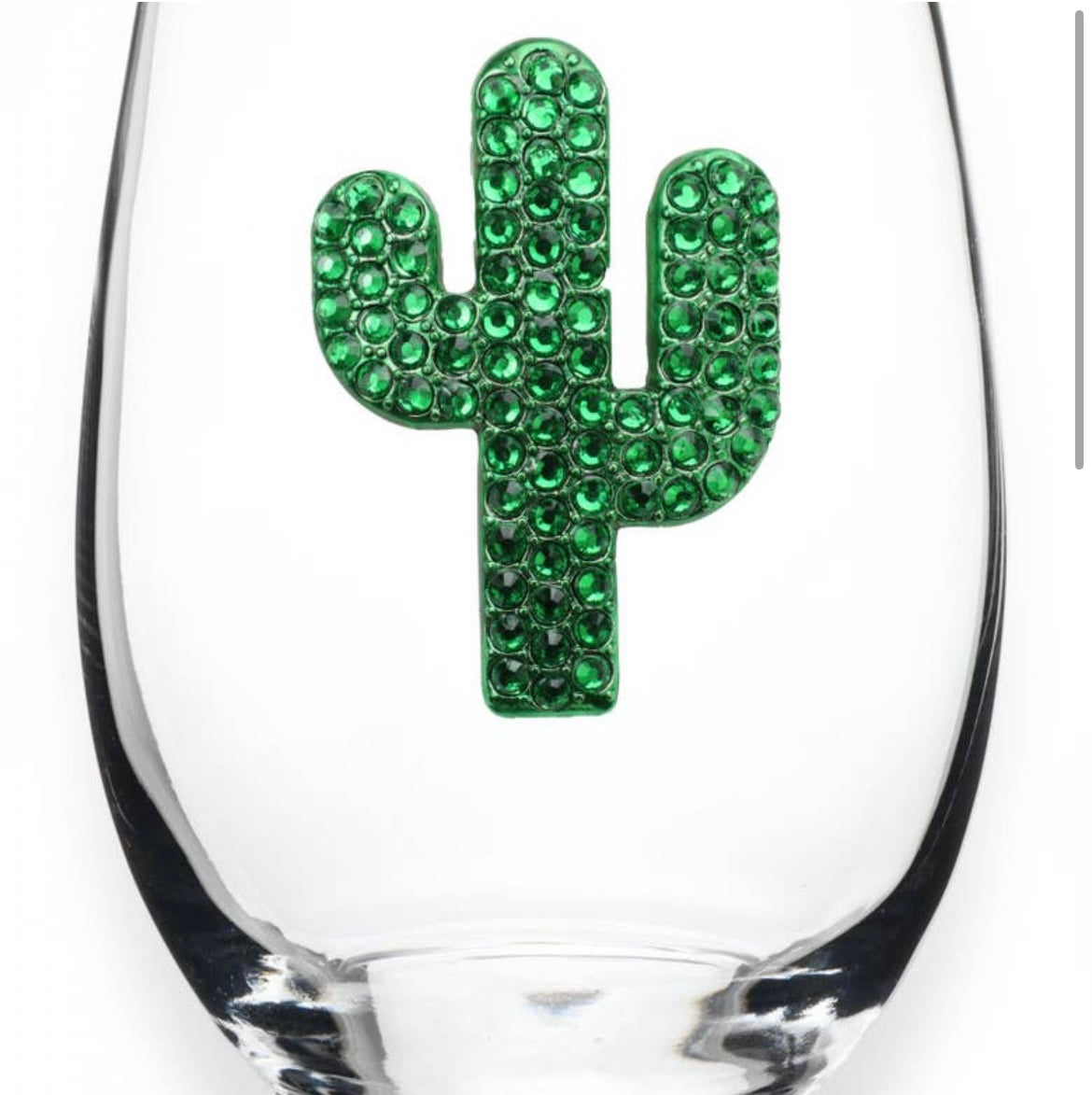 STEMLESS WINE GLASSES (JEWELED)