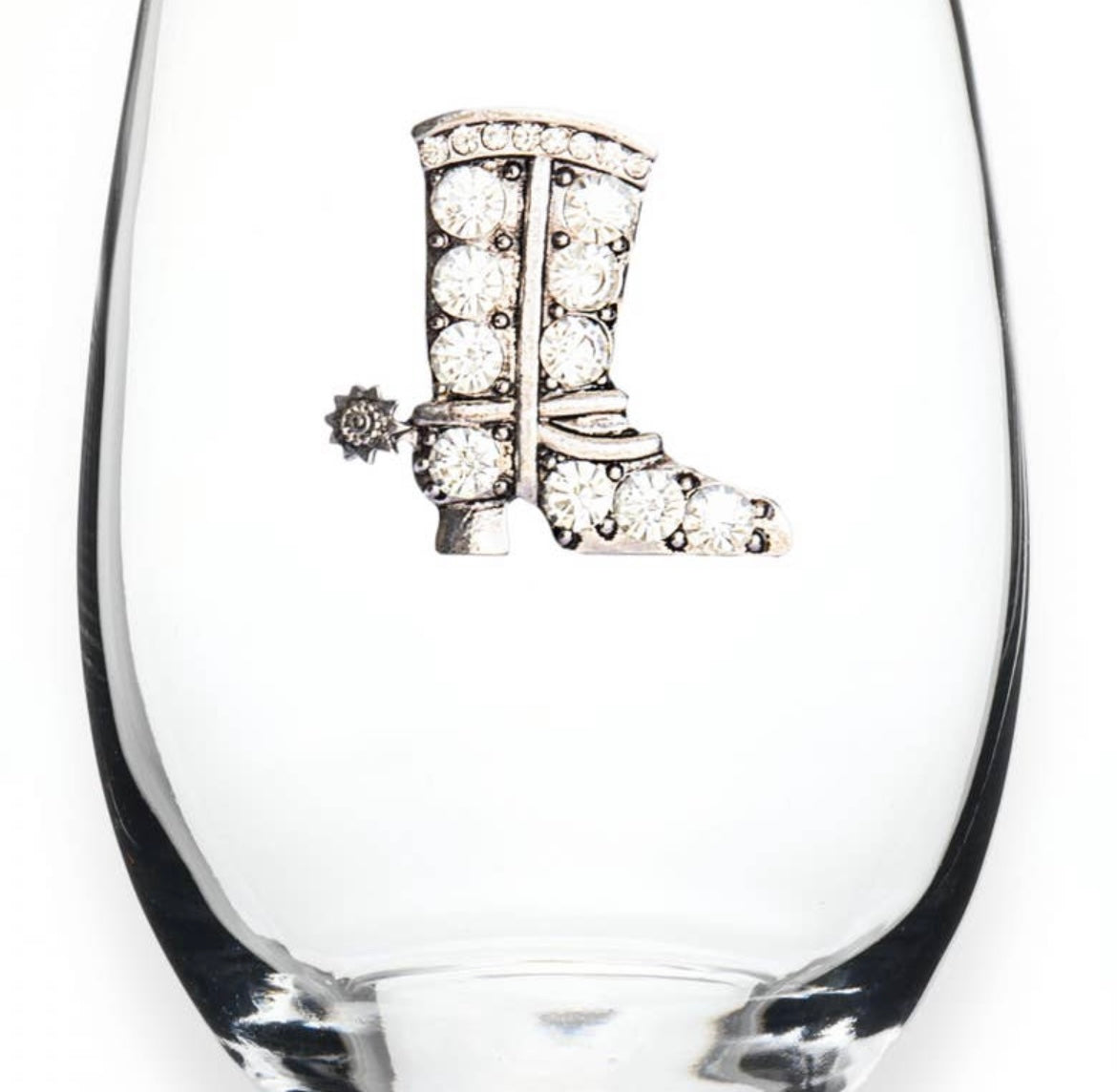 STEMLESS WINE GLASSES (JEWELED)