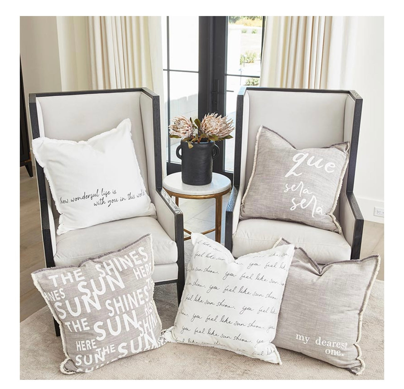 Face to Face Euro Pillow - You Feel Like Sunshine