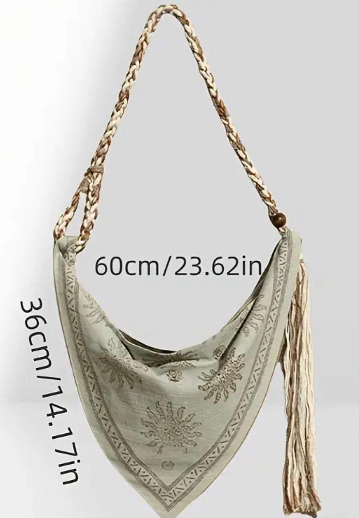Bohemian Triangle Crossbody Bag