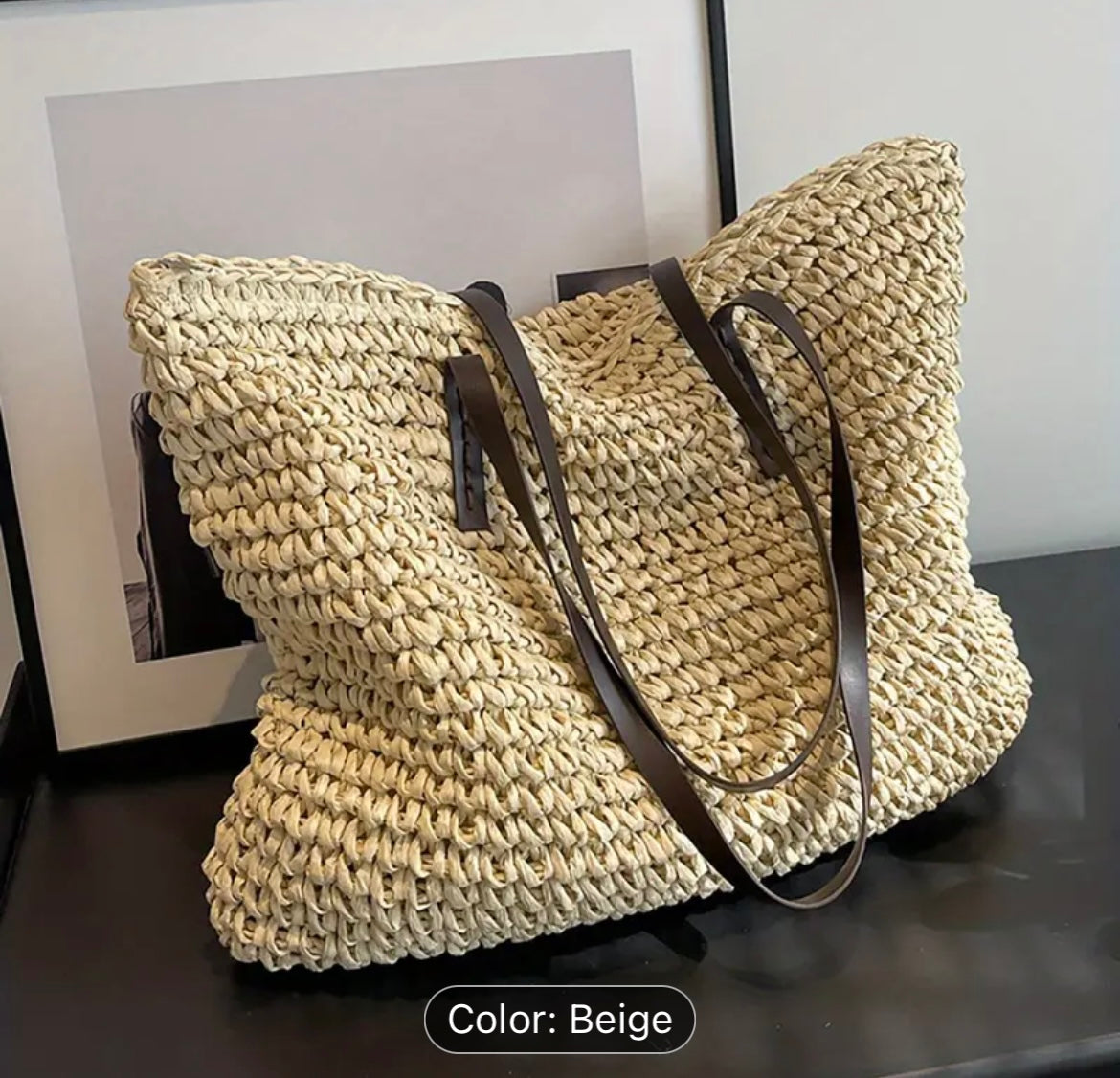 STRAW WOVEN LARGE TOTE BAGS