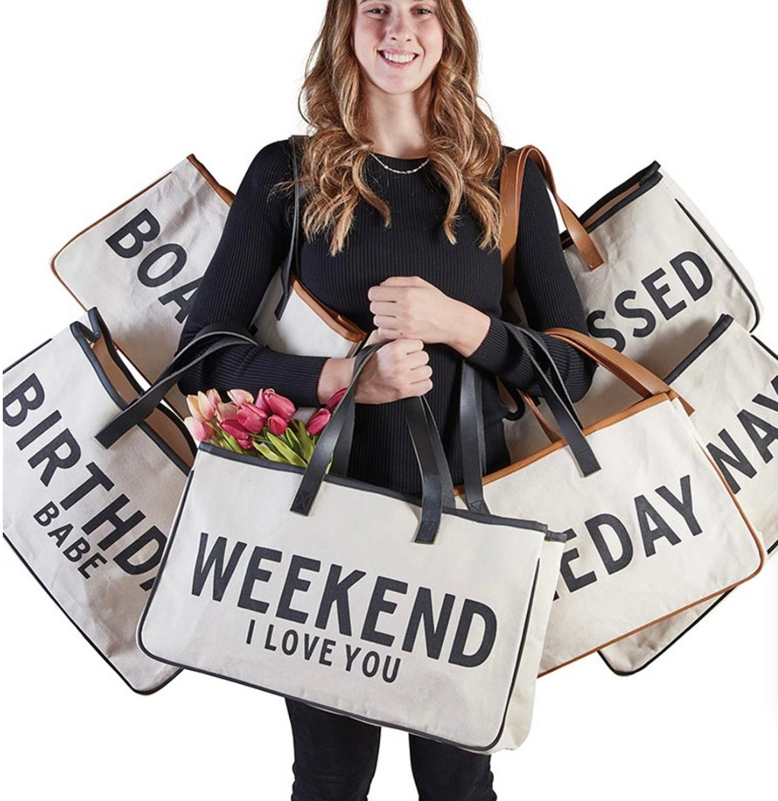 Canvas Tote - Weekend I Love You