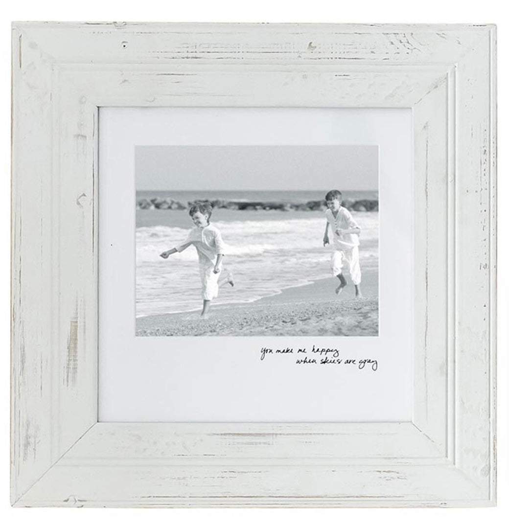 Face to Face Photo Frame - You Make Me Happy When Skies Are Grey