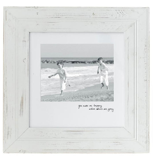 Face to Face Photo Frame - You Make Me Happy When Skies Are Grey