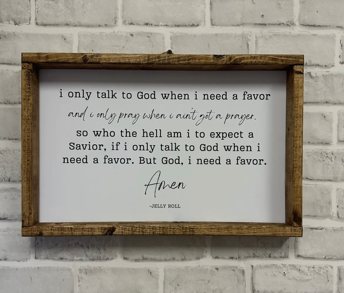 I NEED A FAVOR SONG LYRIC