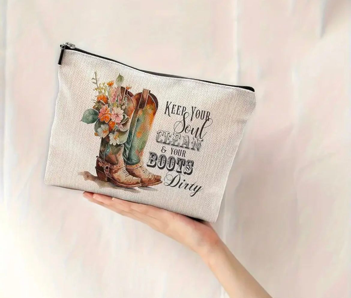 Themed Lined Cosmetic Bags
