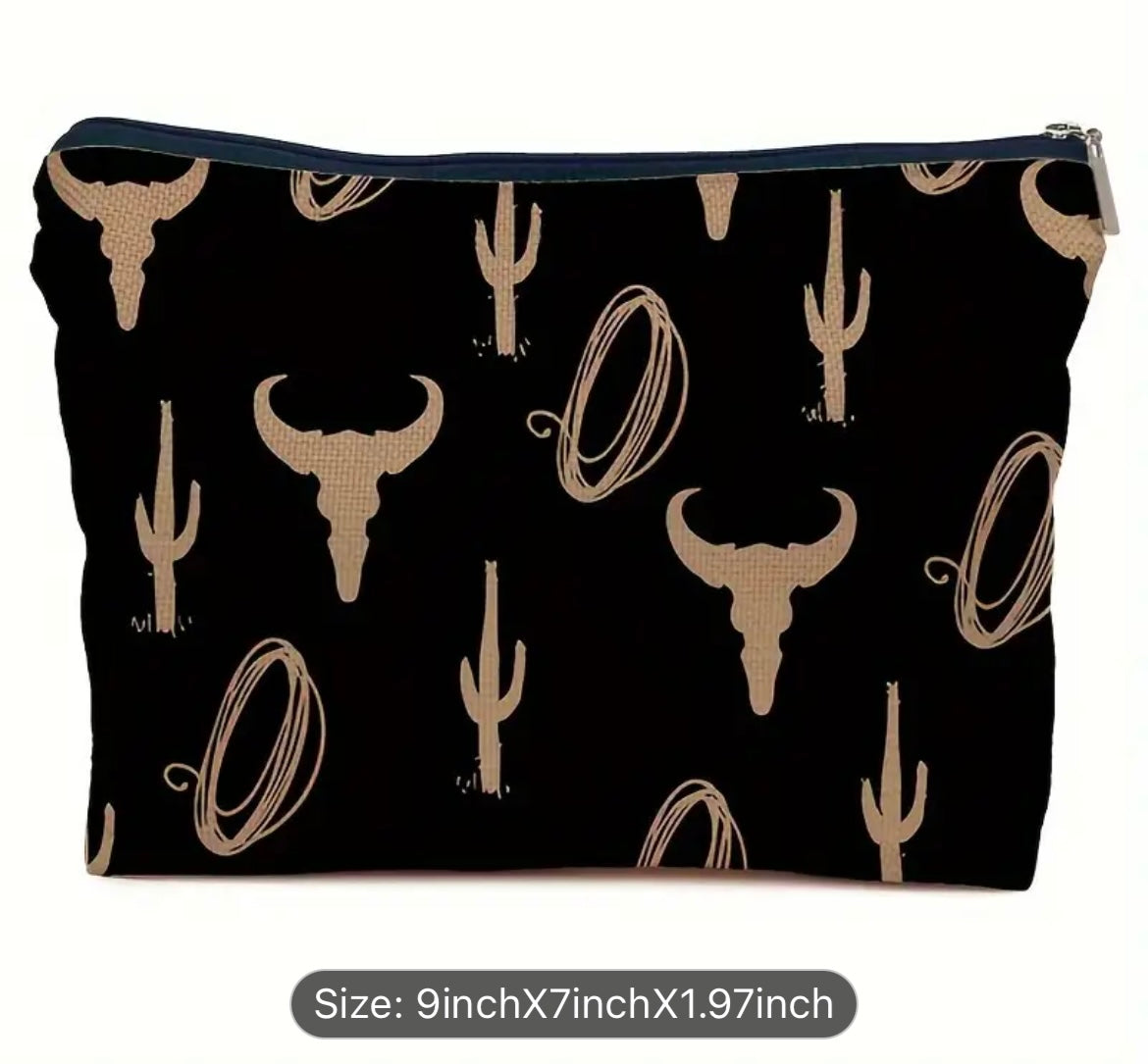 Themed Lined Cosmetic Bags