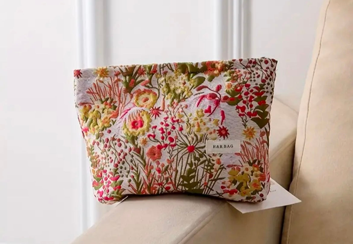 Themed Lined Cosmetic Bags