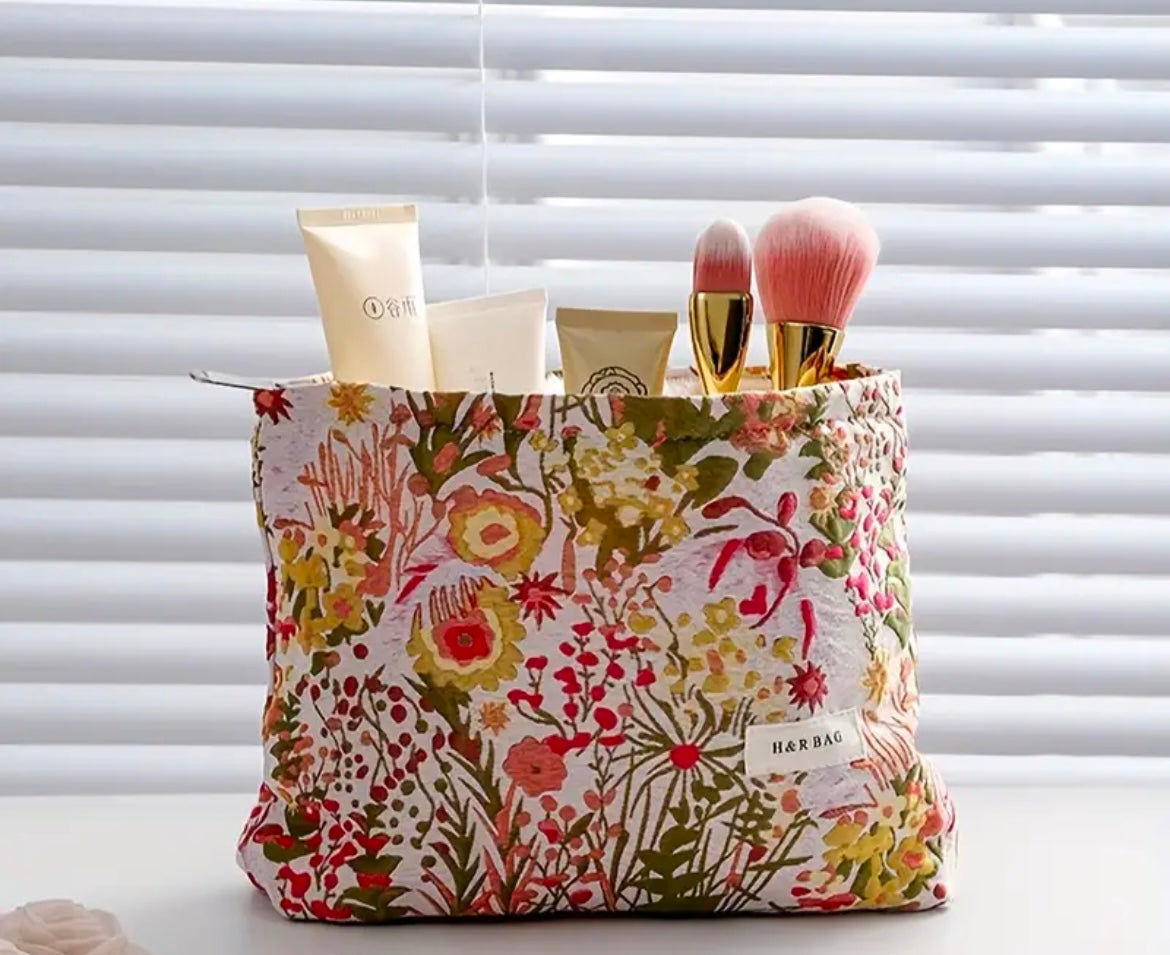 Themed Lined Cosmetic Bags