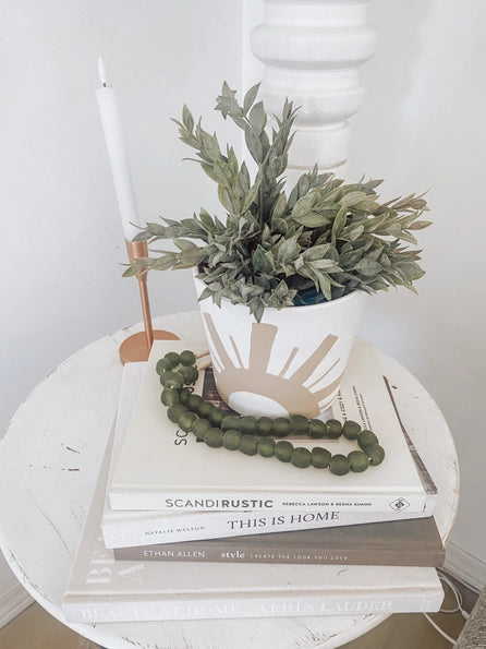 OLIVE GREEN SEA GLASS GARLAND