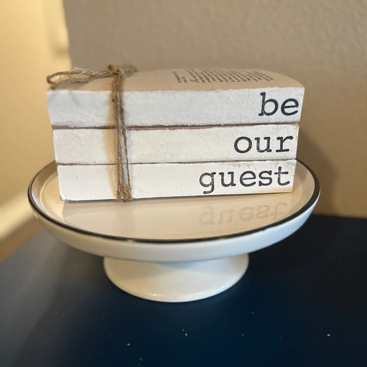 Be Our Guest Book Stack
