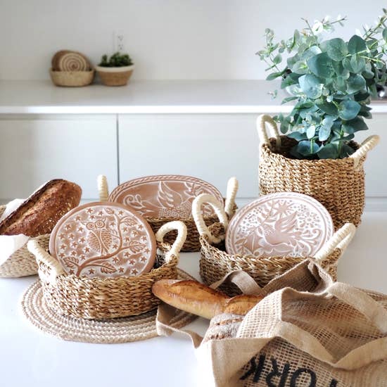 BREAD WARMER & BASKET - OWL ROUND