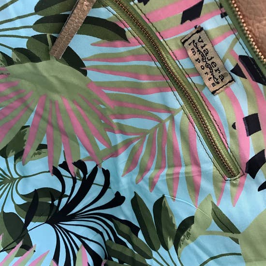 MIAMI LEATHER BOTTOM MAKEUP BAG