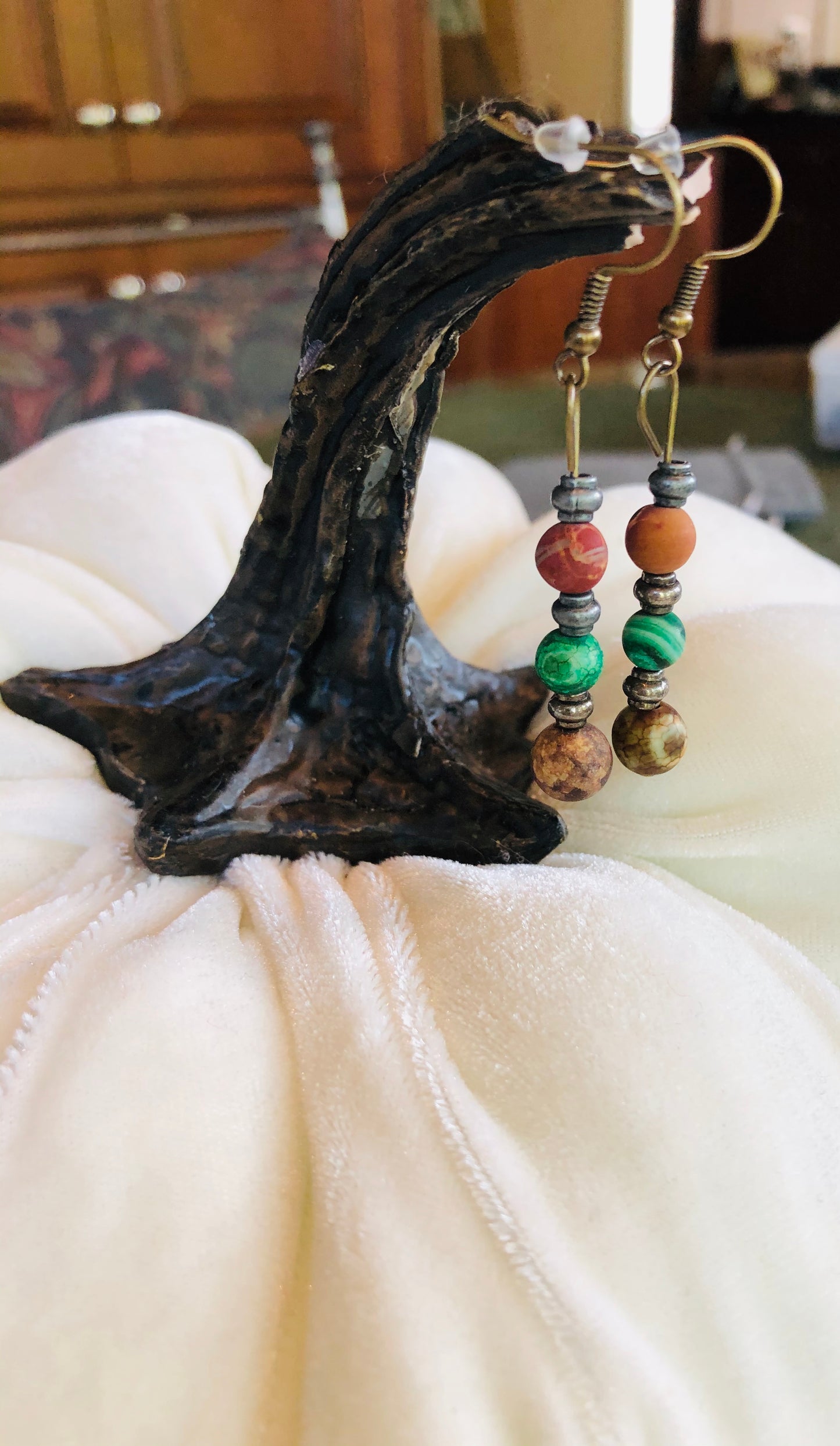 SOUTHWEST JASPER STONE EARRINGS