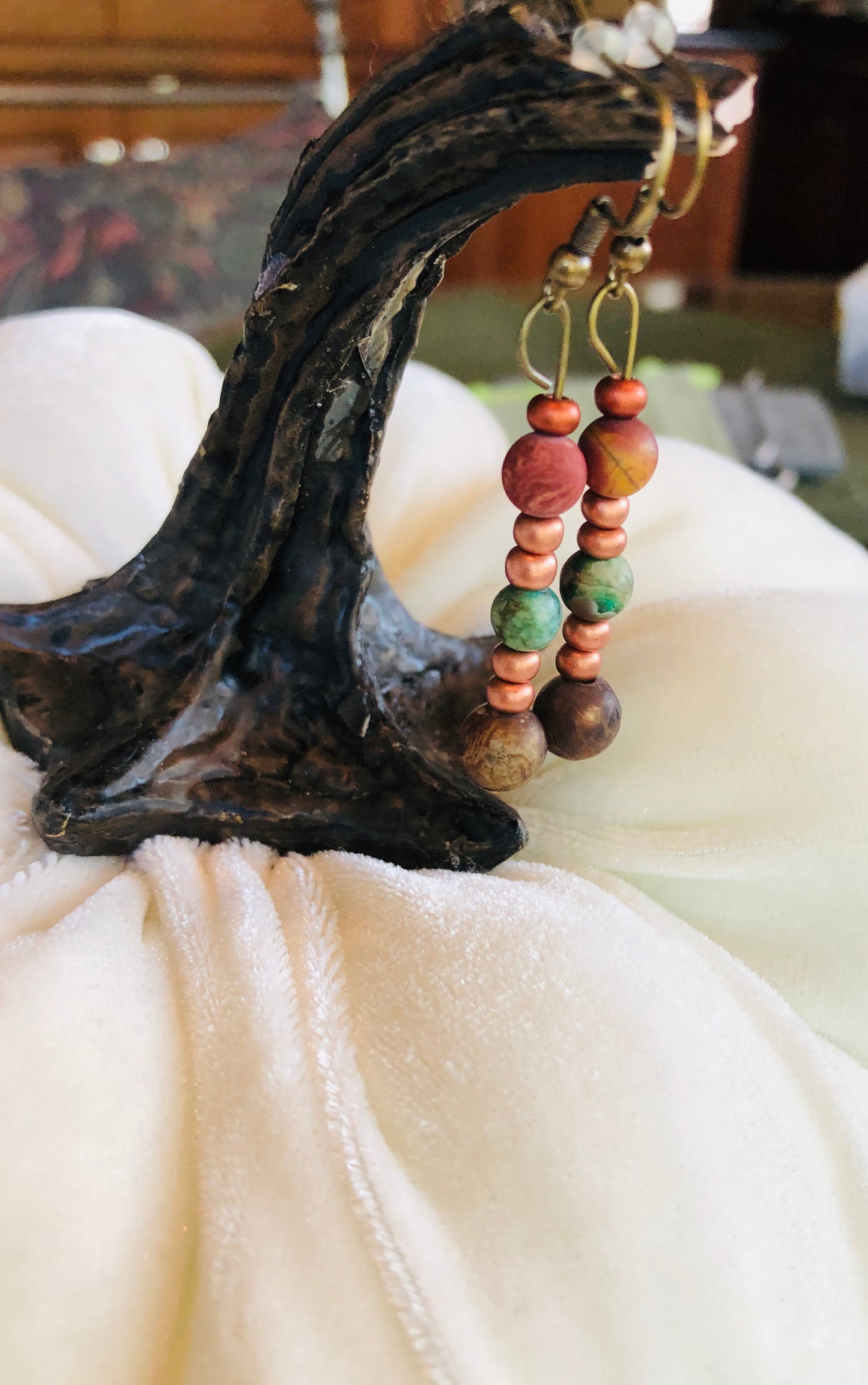 SOUTHWEST JASPER STONE EARRINGS