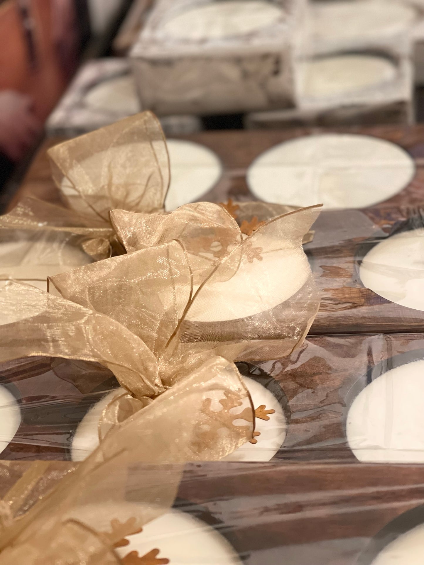 Wood 3 hole cheese mold candle