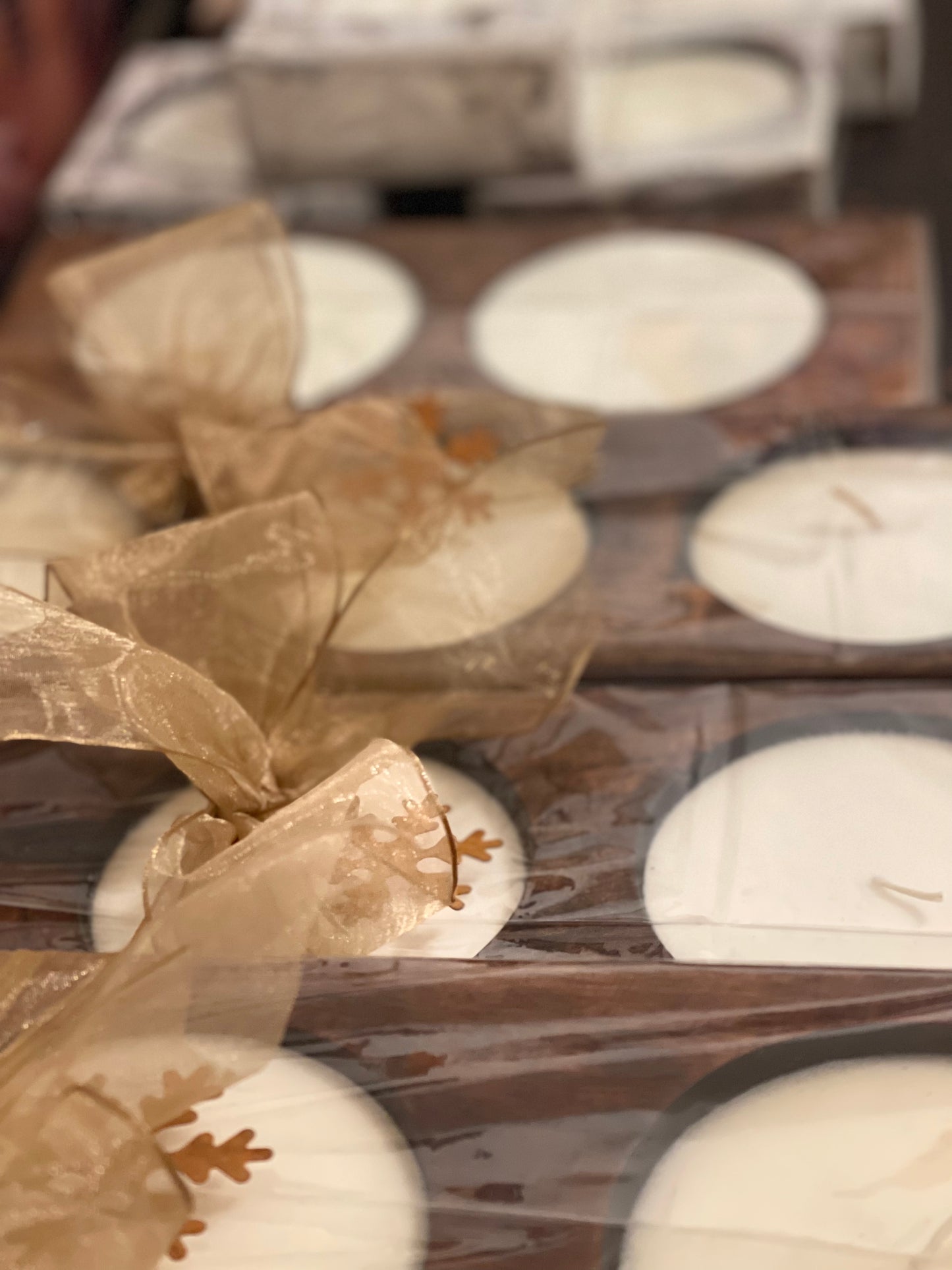 Wood 3 hole cheese mold candle
