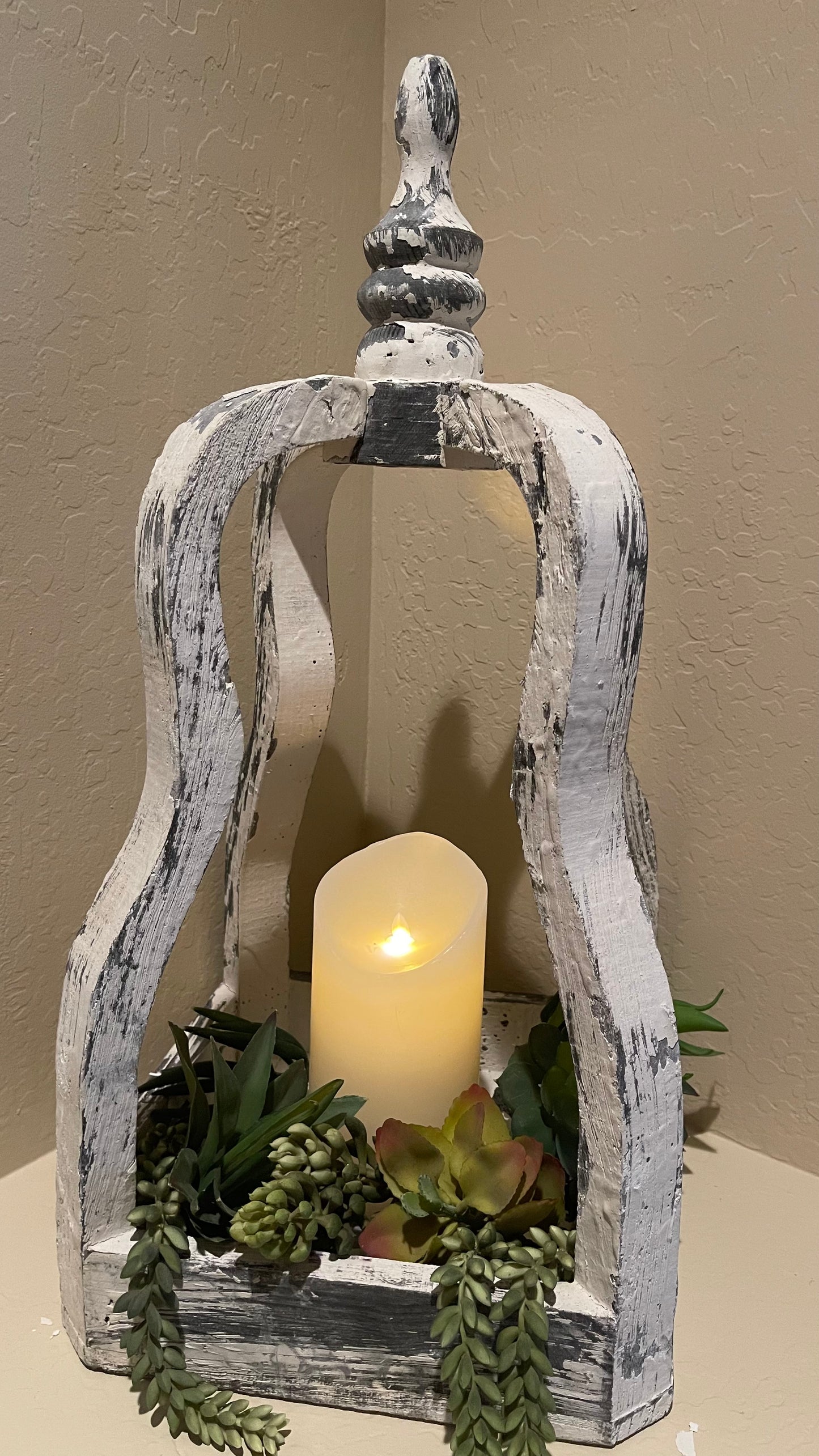 ANTIQUE WOODEN LANTERN