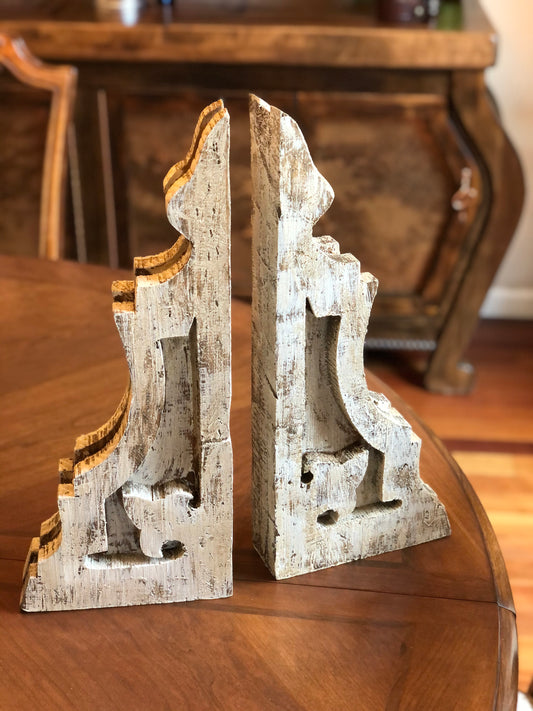 FARMHOUSE RUSTIC DISTRESSED WOOD CORBELS