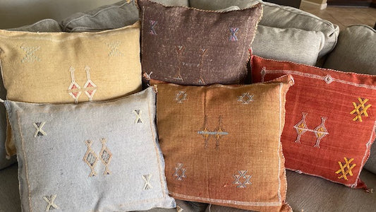 MOROCCAN CACTUS SILK PILLOW