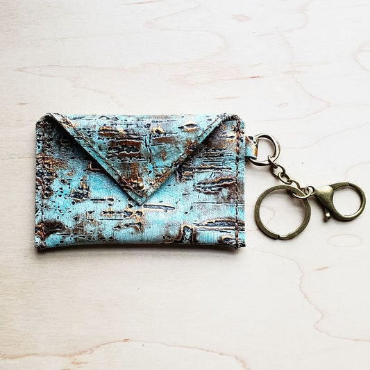 SIERRA CREDIT CARD WALLET - TURQUOISE METALLIC