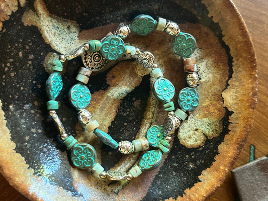 FLOWERED TURQUOISE