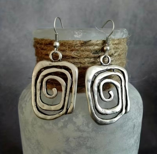 SWIRL DROP EARRINGS