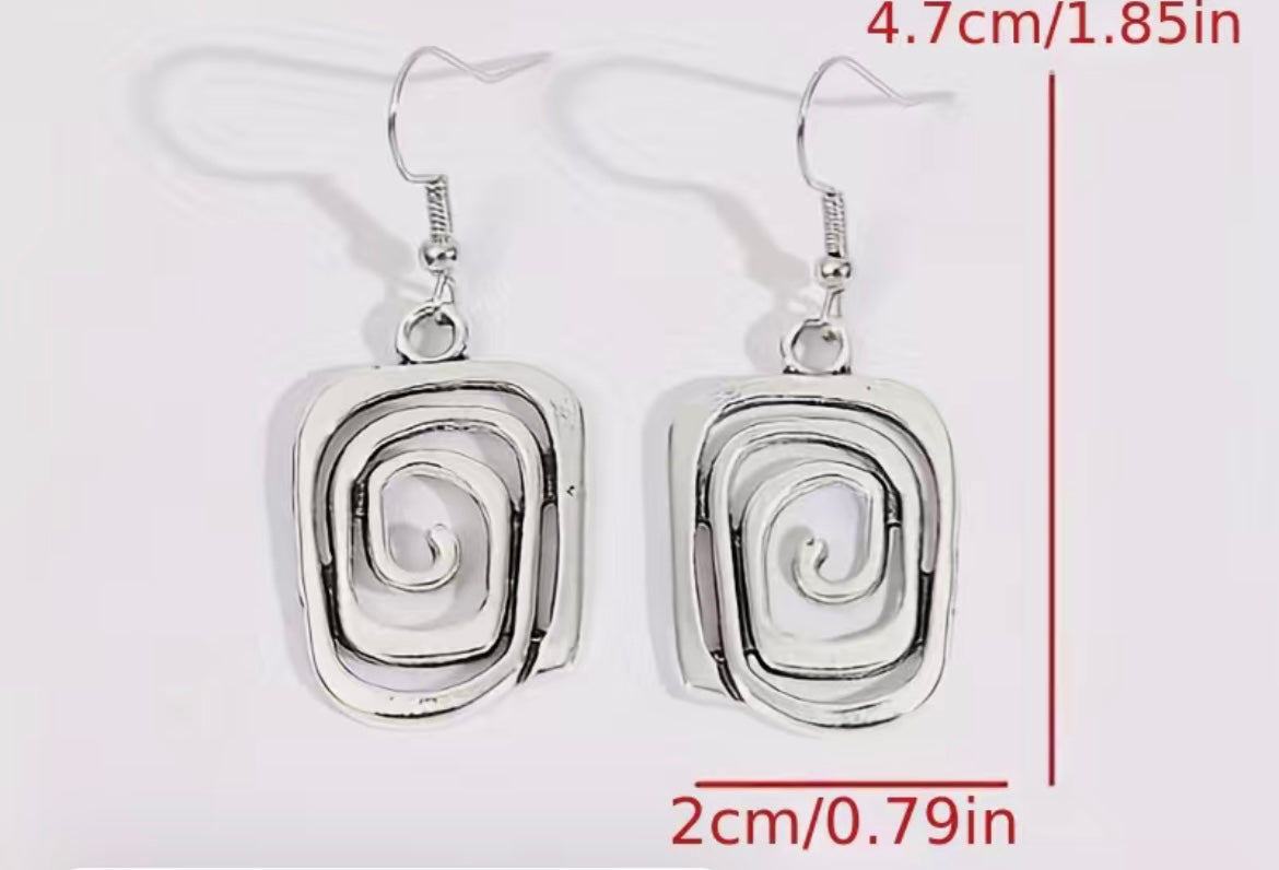 SWIRL DROP EARRINGS