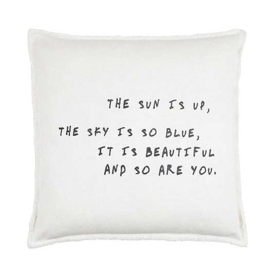 Face to Face Euro Pillow - The Sun is Up