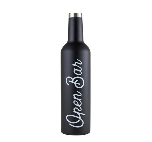 Stainless Steel Wine Bottle - Open Bar