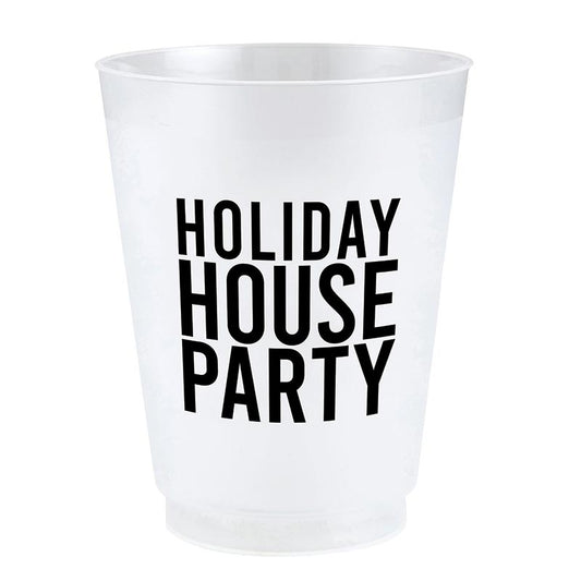 Holiday House Party- Frosted cups