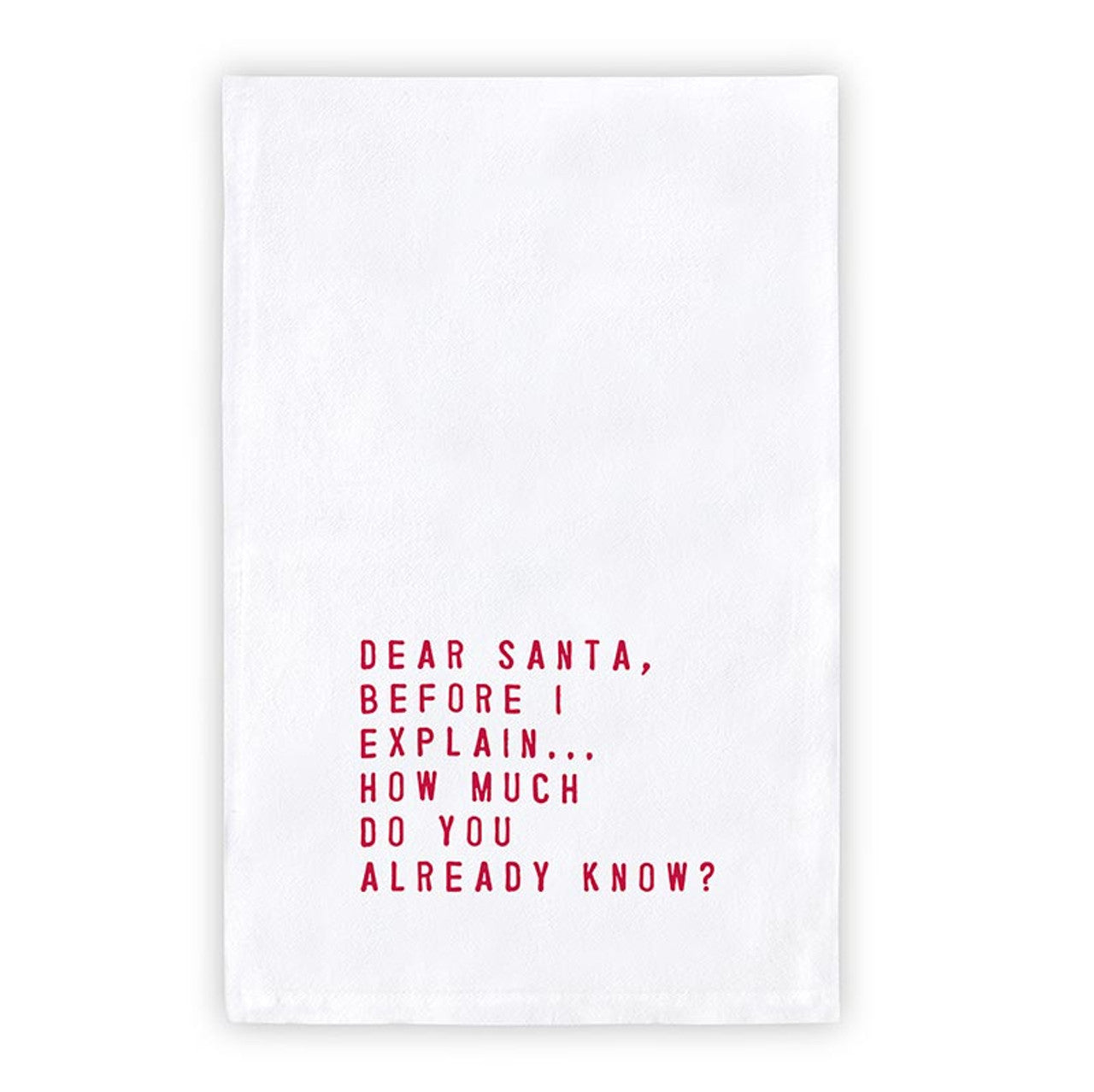 DEAR SANTA I CAN EXPLAIN- Towel