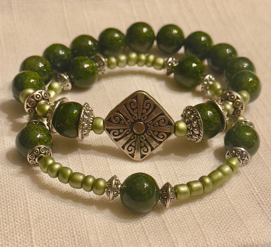 CALM AND SERENE BEADED BRACELETS  SET