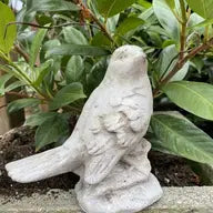 Tall Cement Bird Statue