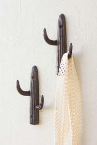 CAST IRON CACTUS WALL HOOK