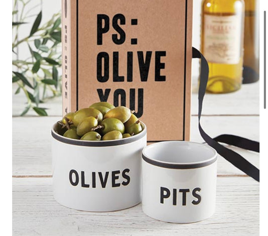 CARDBOARD BOOK SET - OLIVE + PITS BOWL BOOKSET