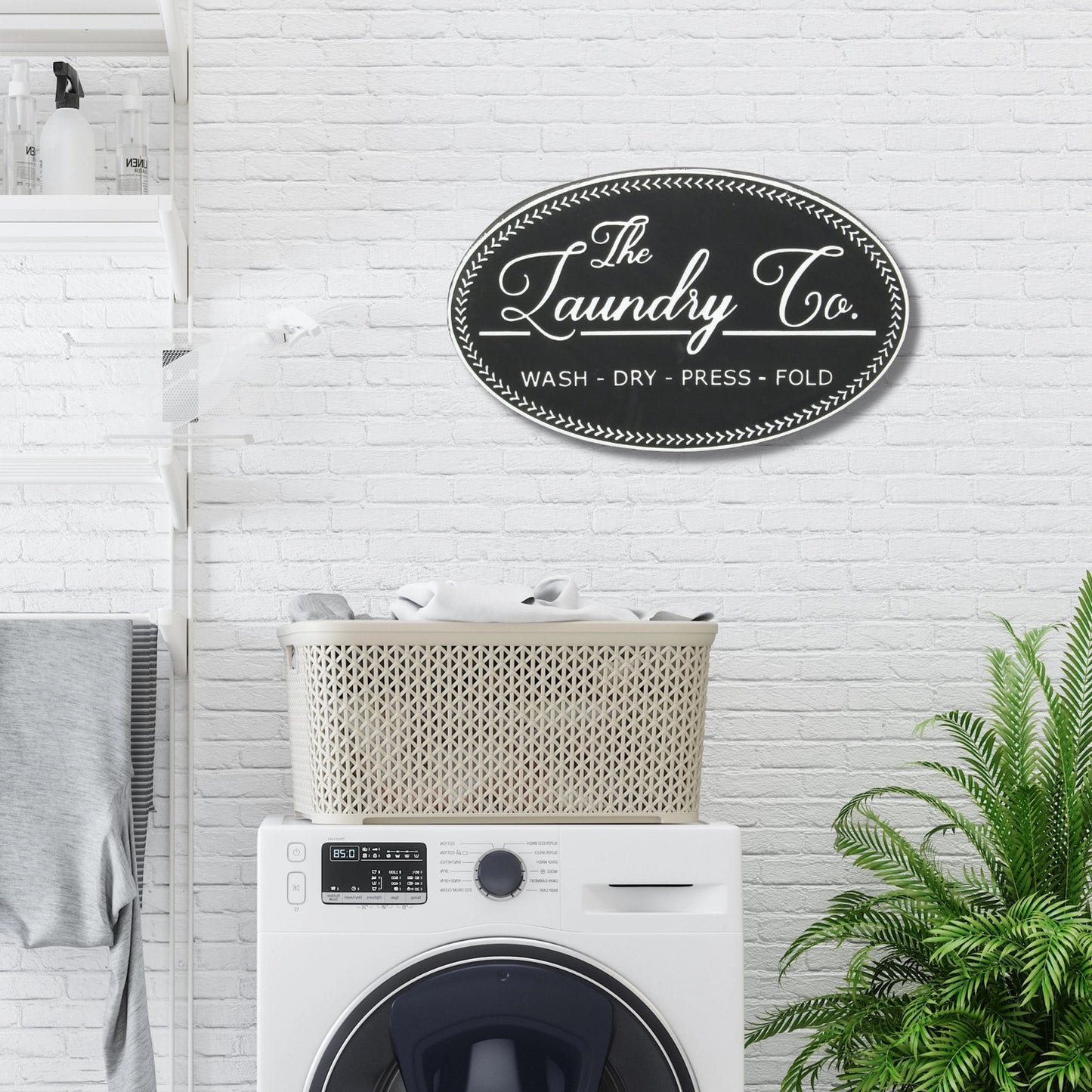 RUSTIC "LAUNDRY CO." SIGN