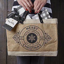 FARMER'S MARKET MINI TOTE - MERRY CHRISTMAS