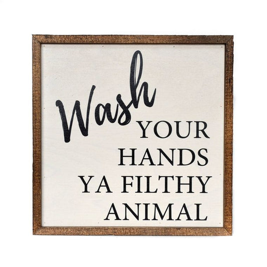 WASH  YOUR HANDS WALL SIGN