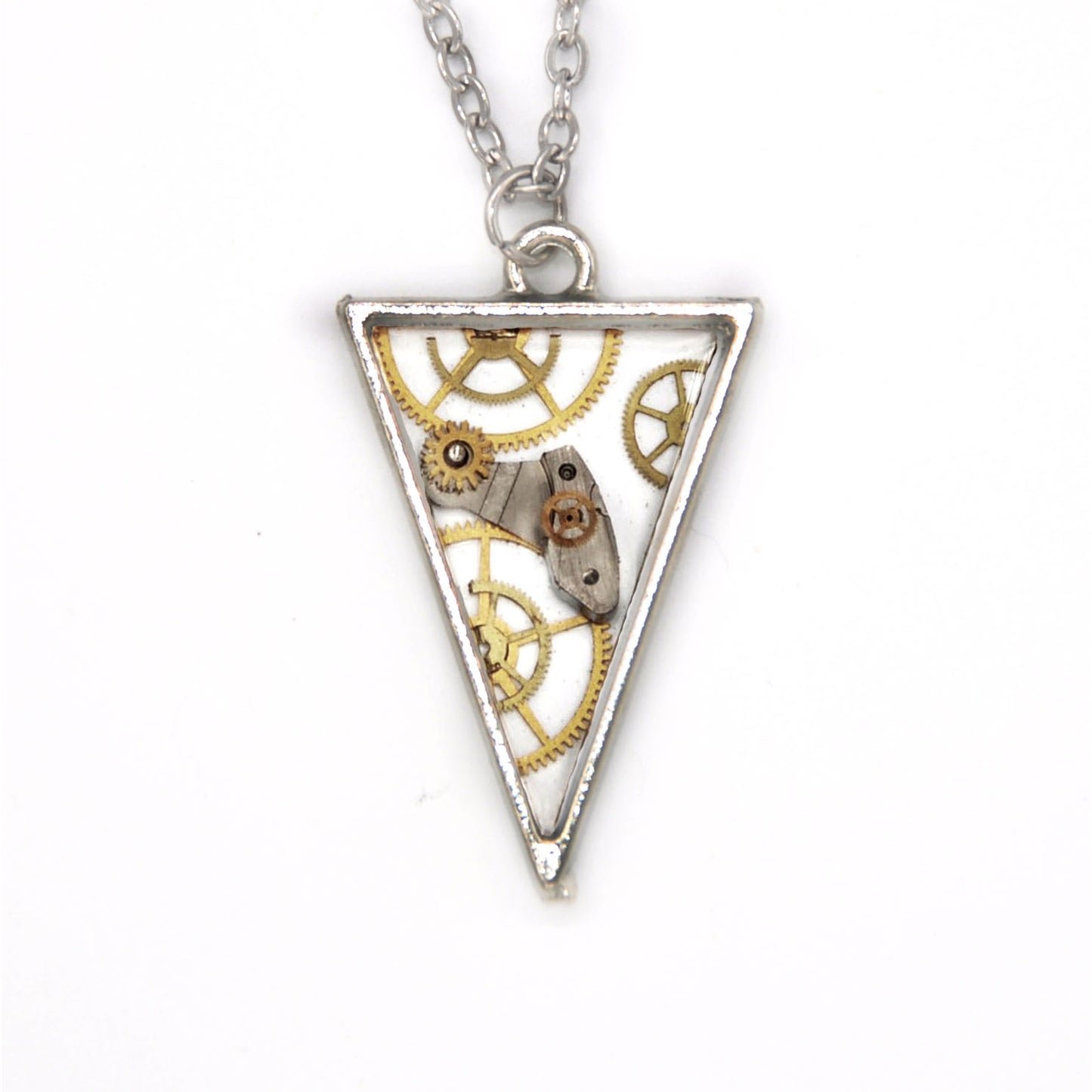 TRIANGLE SILVER NECKLACE - THE IRON ANGEL (TTS)