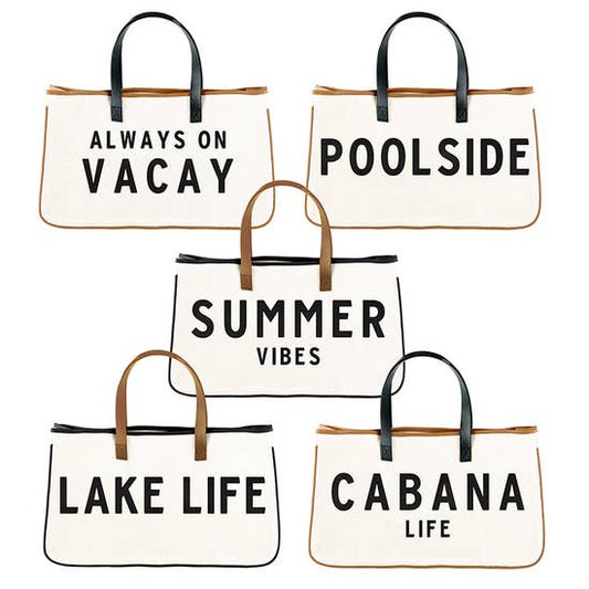 CANVAS TOTES - GET AWAY!